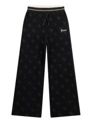 Guess Spodnie dresowe J5BQ17 K1902 Czarny Wide Leg. Czarne spodnie dresowe dziewczęce Guess, z aplikacjami, z dresówki. Za 279.99 zł.