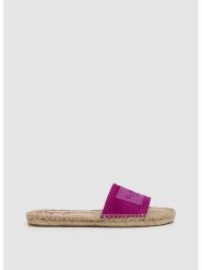 Pepe Jeans FOOTWEAR Skórzane klapki w kolorze różowym rozmiar: 36. Różowe klapki damskie Pepe Jeans FOOTWEAR, bez wzorów, z jeansu, z otwartym noskiem, bez obcasa, bez zapięcia. Za 120.95 zł.