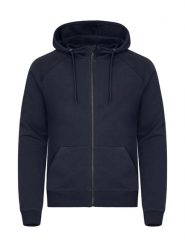 Clique Miami PRO Bluza z kapturem i zamkiem z bawełny recyklingowanej – Dark. Niebieskie bluzy damskie CLIQUE, xl, bez wzorów, z bawełny, z kapturem. Za 216.90 zł.