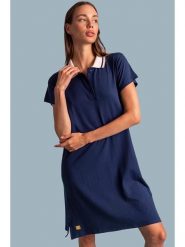 Admas Sukienka w kolorze granatowym rozmiar: XXL. Niebieskie sukienki damskie admas, bez wzorów, bez ramiączek. Za 69.75 zł.