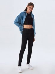 LTB Dżinsy "Amy" - Skinny fit - w kolorze czarnym rozmiar: W25. Czarne jeansy damskie LTB, z podwyższonym stanem. Za 56.93 zł.