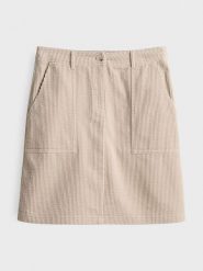 OPUS Spódnica sztruksowa w kolorze beżowym rozmiar: 40. Brązowe spódnice damskie Opus, na co dzień, bez wzorów, z bawełny, mini. Za 130.99 zł.