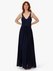 APART Sukienka w kolorze granatowym rozmiar: 34. Niebieskie sukienki damskie Apart, bez wzorów, z koronki, bez ramiączek. Za 173.99 zł.