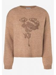 More & More Sweter w kolorze jasnobrązowym rozmiar: 38. Brązowe swetry klasyczne damskie More & More, ze splotem, bez kołnierzyka. Za 124.95 zł.