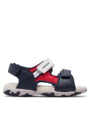 Geox Sandały B Sandal Flaffee Boy B4559A 08515 C0735 S Granatowy. Niebieskie sandały chłopięce Geox, z materiału, bez zapięcia. Za 349.99 zł.