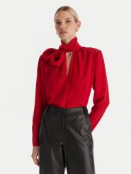 ACCESS FASHION Bluzka 54-2063-171 Czerwony Regular Fit. Czerwone bluzki damskie ACCESS FASHION, bez wzorów, z syntetyku, bez kołnierzyka, bez ramiączek. Za 419.99 zł.