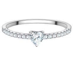 Trilani Pierscionek Serce z Srebra Sterling w srebrze z Cyrkonia Pierścionki 1 ct Damski. Białe pierścionki damskie Trilani, z cyrkonią, srebrne. Za 169.99 zł.