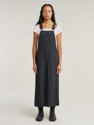 G-Star Sukienka w kolorze antracytowym rozmiar: M. Czarne sukienki damskie G-Star, bez wzorów, z wiskozy, klasyczne, bez ramiączek. Za 295.86 zł.