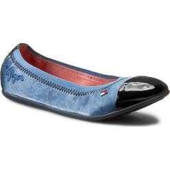 Baleriny TOMMY HILFIGER - Dana 2C FG56819714 Vintage Indigo/Midnight 462. Niebieskie baleriny dziewczęce Tommy Hilfiger, z materiału. W wyprzedaży za 189.00 zł.