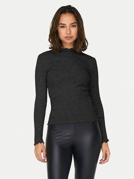 ONLY Bluzka Emma 15331094 Czarny Regular Fit. Czarne bluzki damskie Only, m, bez wzorów, z bawełny, bez kołnierzyka, bez ramiączek. Za 109.99 zł.