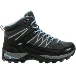 Buty trekkingowe damskie CMP Rigel Mid WP. Szare obuwie sportowe damskie CMP, z materiału, za kostkę, bez zapięcia. Za 399.00 zł.