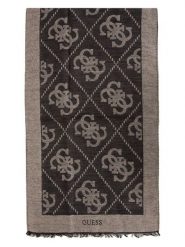 Guess Szal w kolorze brązowym - 180 x 53 cm rozmiar: onesize. Brązowe szaliki damskie Guess, z aplikacjami, z materiału. Za 264.77 zł.