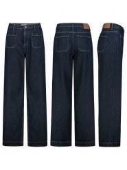 Sublevel Dżinsy - Comfort fit - w kolorze granatowym rozmiar: L. Niebieskie jeansy damskie Sublevel, z podwyższonym stanem. Za 171.68 zł.