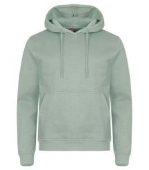 Clique Bluza z kapturem Miami z bawełny i poliestru z recyklingu – Sage Green. Zielone bluzy damskie CLIQUE, m, bez wzorów, z bawełny, z kapturem. Za 166.67 zł.