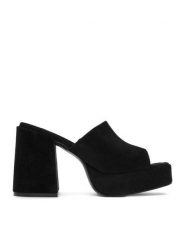 DeeZee Klapki CEO-HY7562-10 Czarny. Czarne klapki damskie DeeZee, bez wzorów, z materiału, bez obcasa, bez zapięcia. Za 139.99 zł.