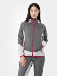 4F Kurtka skiturowa Primaloft® Active damska L. Szare kurtki damskie 4F, na zimę, l, bez wzorów, z dzianiny, bez kaptura. W wyprzedaży za 119.99 zł.