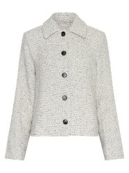 MOSS COPENHAGEN Kurtka koszulowa "Aiste Abriella" w kolorze kremowo-czarnym rozmiar: XS/S. Brązowe kurtki damskie Moss Copenhagen, s, bez wzorów, bez kaptura. Za 260.99 zł.