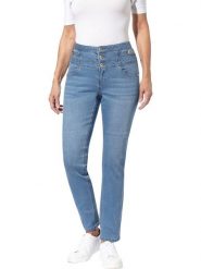 WITT WEIDEN Dżinsy - Slim fit - w kolorze błękitnym rozmiar: 38. Niebieskie jeansy damskie WITT WEIDEN, z podwyższonym stanem. Za 114.17 zł.