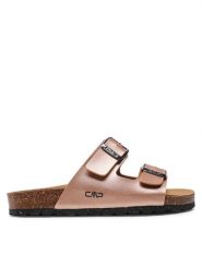 CMP Klapki Eco Thalitha Wmn Slipper 3Q91016 Różowy. Czerwone klapki damskie CMP, bez wzorów, ze skóry, bez obcasa, bez zapięcia. Za 189.99 zł.