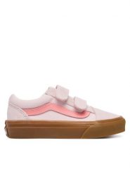Vans Tenisówki VN000CYAGSF1 Różowy jasny. Czerwone trampki dziewczęce Vans, bez wzorów, ze skóry, bez zapięcia. Za 239.99 zł.