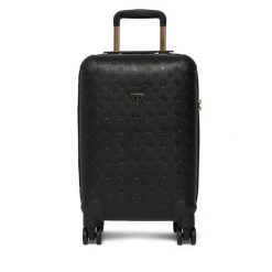 Walizka kabinowa Guess. Czarne walizki Guess, z aplikacjami. Za 829.99 zł.