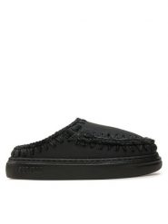 Mou Kapcie Eskimo Bold Clog FW411010B Czarny. Czarne kapcie damskie Mou, ze skóry. Za 939.99 zł.