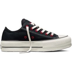 Buty sportowe Converse Chuck Taylor All Star Lift. Czarne obuwie sportowe damskie Converse, bez zapięcia. Za 393.30 zł.