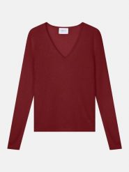 Perfect Cashmere Kaszmirowy sweter "Shannon" w kolorze bordowym rozmiar: XL. Czerwone swetry klasyczne damskie Perfect Cashmere, xl, z kaszmiru, bez kołnierzyka. Za 323.25 zł.