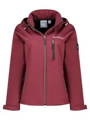 Geographical Norway Kurtka softshellowa "Tounia" w kolorze bordowym rozmiar: S. Czerwone kurtki sportowe damskie Geographical Norway, s, bez wzorów, bez kaptura. Za 210.32 zł.