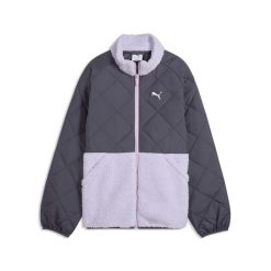 Młodzieżowa pikowana kurtka o luźnym kroju PUMA. Niebieskia kurtki damskie Puma, na jesień, m, bez wzorów, z materiału, bez kaptura. Za 279.00 zł.