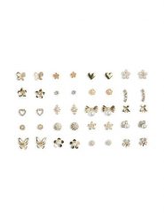 Pieces Zestaw 20 par kolczyków Pclona Mega Pack Earrings D2d 17153167 Złoty. Żółte kolczyki damskie Pieces, metalowe. Za 79.99 zł.