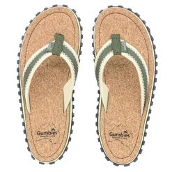 Japonki GUMBIES CORKER FLIP-FLOPS UNISEX. Zielone klapki damskie Gumbies, bez wzorów, bez obcasa, bez zapięcia. Za 149.99 zł.