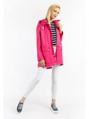 Schmuddelwedda Parka przeciwdeszczowa w kolorze różowym rozmiar: M/L. Różowe parki damskie Schmuddelwedda, l, bez kaptura. Za 223.99 zł.