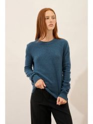 Just Cashmere Kaszmirowy sweter "Lexini" w kolorze niebieskim rozmiar: XXL. Niebieskie swetry klasyczne damskie Just Cashmere, xxl, z kaszmiru, bez kołnierzyka. Za 401.25 zł.