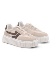 C'M Sneakersy w kolorze beżowym rozmiar: 36. Brązowe obuwie sportowe damskie C'M, bez zapięcia. Za 105.38 zł.