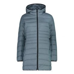 Cmp Parka Damski Zip z Kapturem z poliamidu i poliestru – L523 Cool Blue Mel. Niebieskie parki damskie CMP, l, z materiału, z kapturem. Za 699.99 zł.