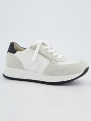 Paul Green Skórzane sneakersy w kolorze biało-kremowym rozmiar: 40,5. Białe obuwie sportowe damskie Paul Green, bez zapięcia. Za 415.80 zł.