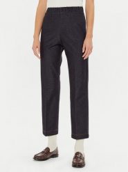 Max Mara Leisure Spodnie materiałowe Quiete 2426786048600 Granatowy Regular Fit. Niebieskie spodnie materiałowe damskie Max Mara Leisure, bez wzorów, z bawełny. Za 609.99 zł.