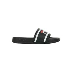 Klapki damskie Fila Morro Bay Slipper 20 Wmn. Czarne klapki damskie Fila, bez wzorów, z materiału, bez obcasa, bez zapięcia. Za 231.00 zł.