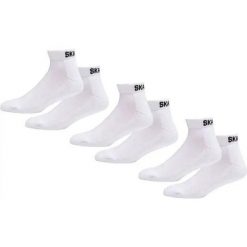 Odzież Skarpety unisex SkatePro Ankle Socks 3-Zestaw - Biały - 46-48. Biała skarpetki damskie SKATEPRO, bez wzorów. W wyprzedaży za 23.99 zł.