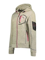 Geographical Norway Kurtka polarowa "Telectra" w kolorze szaro-beżowym rozmiar: XXL. Brązowe kurtki damskie Geographical Norway, xxl, z aplikacjami, z polaru, bez kaptura. Za 118.56 zł.
