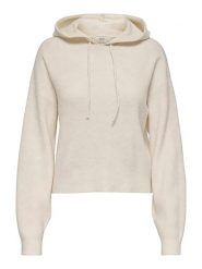JDY Bluza w kolorze kremowym rozmiar: M. Brązowe bluzy damskie JDY, m, bez wzorów, prążkowane, z kapturem. Za 70.24 zł.