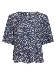 MOSS COPENHAGEN Bluzka w kolorze granatowym rozmiar: M. Niebieskie bluzki damskie Moss Copenhagen, m, bez wzorów, bez kołnierzyka, bez ramiączek. Za 149.95 zł.