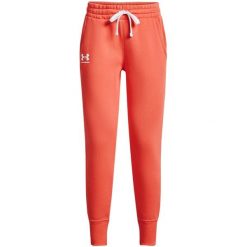 Spodnie dresowe damskie Under Armour Rival Fleece. Brązowe spodnie sportowe damskie Under Armour, xl, bez wzorów, z dresówki. Za 191.99 zł.