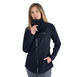 Kurtka softshell damska Columbia Canyon Meadows Softshell. Czarne kurtki damskie Columbia, xs, bez wzorów, z softshellu, bez kaptura. W wyprzedaży za 473.10 zł.