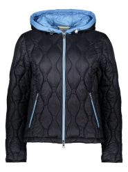 Fuchs Schmitt Kurtka pikowana w kolorze granatowym rozmiar: 36. Niebieskie kurtki damskie Fuchs Schmitt, bez wzorów, bez kaptura. Za 295.99 zł.