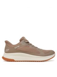 Skechers Sneakersy Bobs Squad 4-Staple Look 117624/TPE Beżowy. Brązowe obuwie sportowe damskie Skechers, z materiału, bez zapięcia. Za 279.99 zł.