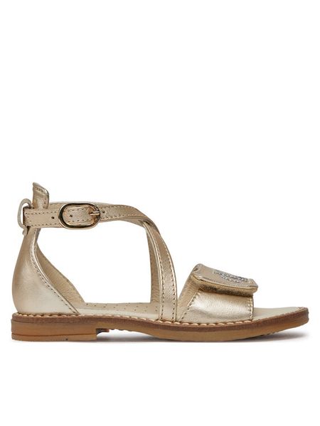 Calvin Klein Jeans Baleriny V1A3-80945-0220514 Złoty. Żółte baleriny dziewczęce Calvin Klein Jeans, bez wzorów, z jeansu, bez obcasa, bez zapięcia. Za 279.99 zł.