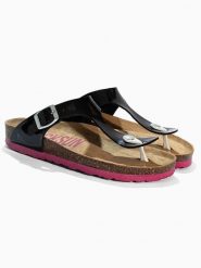 BACKSUN Japonki "Singapore" w kolorze czarnym rozmiar: 41. Czarne klapki damskie Backsun, bez wzorów, z otwartym noskiem, bez obcasa, bez zapięcia. Za 117.99 zł.