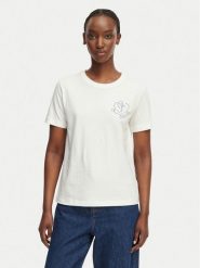 Gant T-Shirt 4201440 Biały Regular Fit. Białe t-shirty damskie Gant, xl, bez wzorów, z bawełny, bez kołnierzyka. Za 231.99 zł.